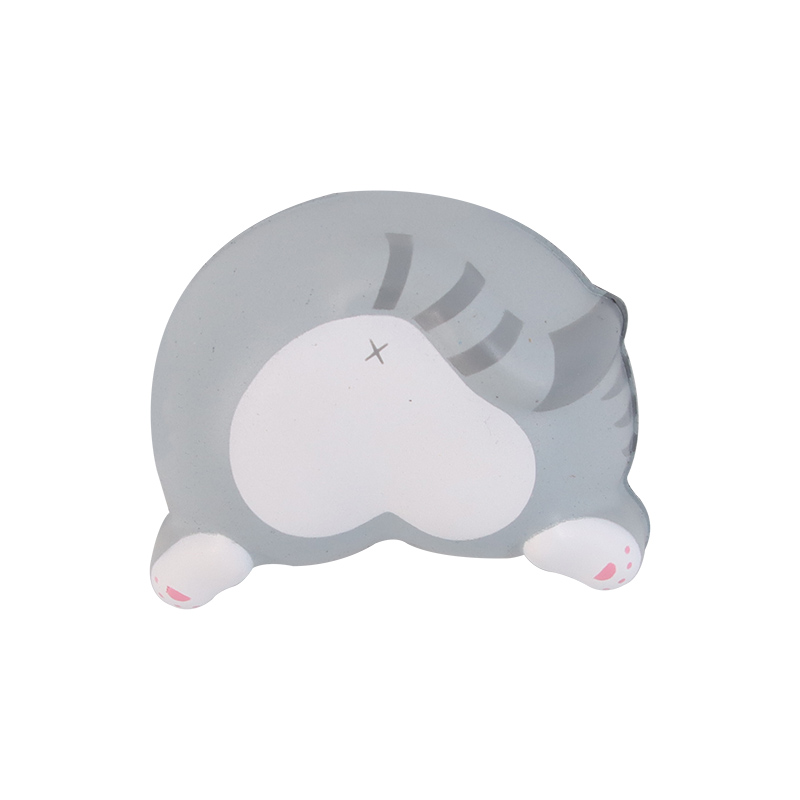 Grey Cat bottom fridge magnets