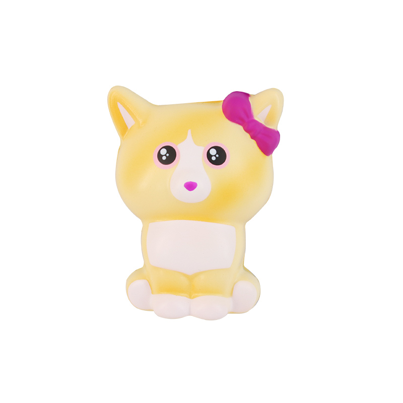 Yellow cat fridge magnets