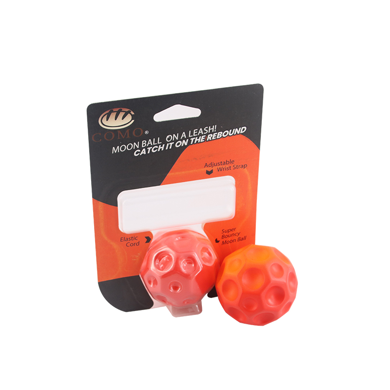 Wrist elastic ball - orange-red hole ball