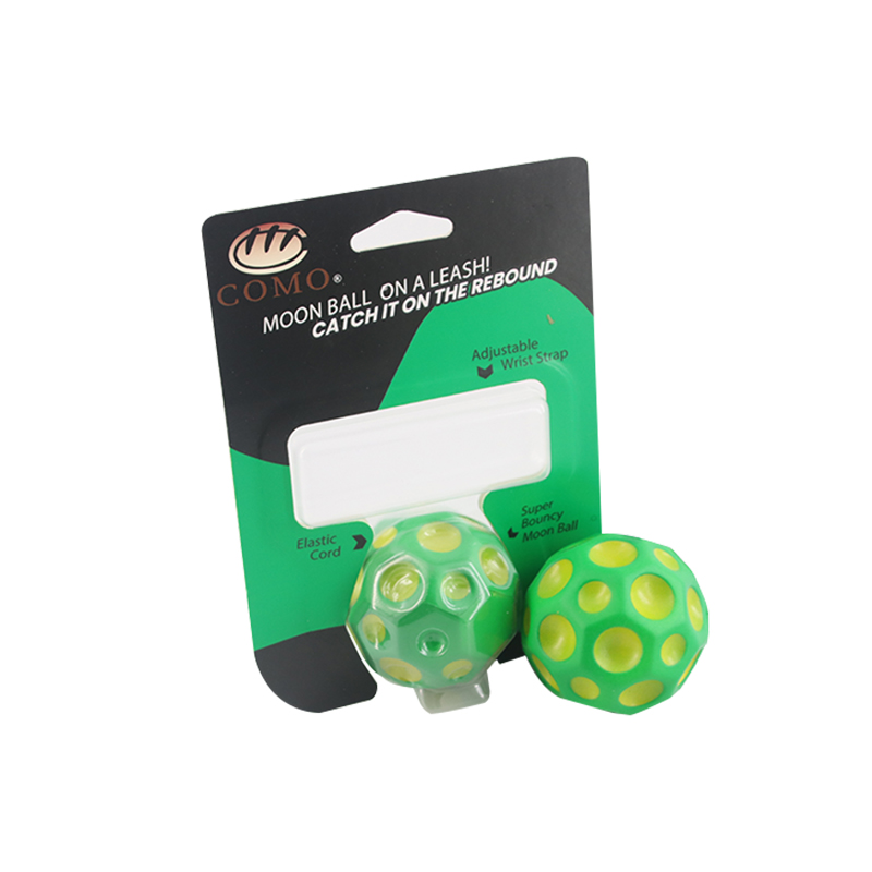 Wrist elastic ball - Greenish-yellow hole ball