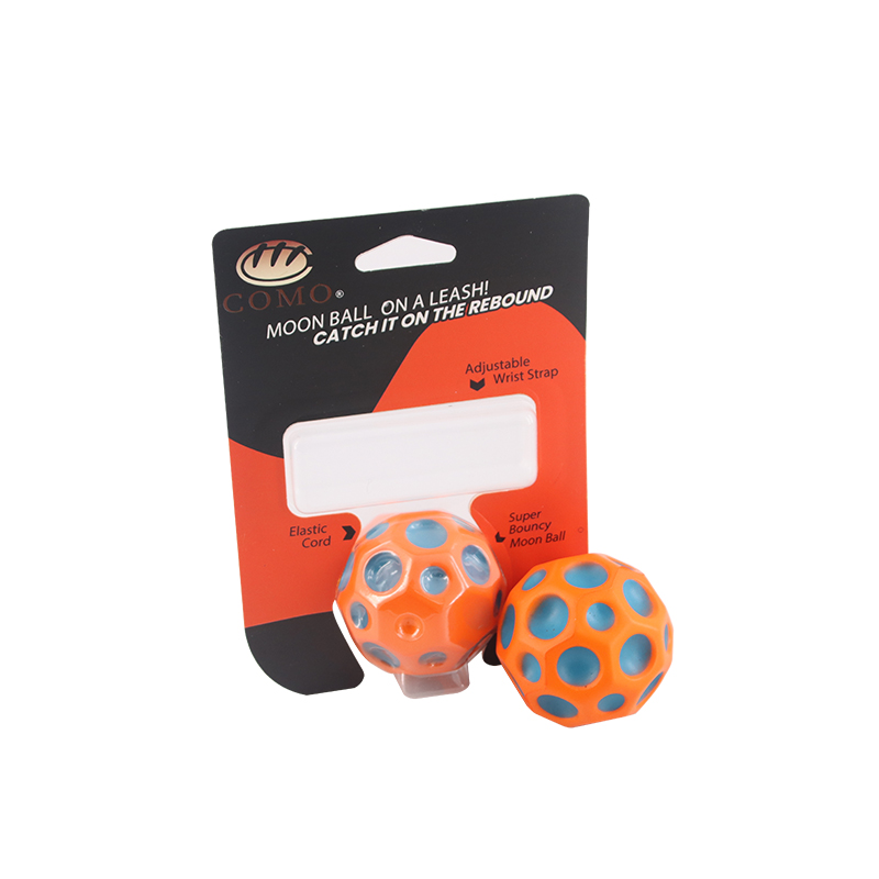 Wrist elastic ball - orange and blue hole ball