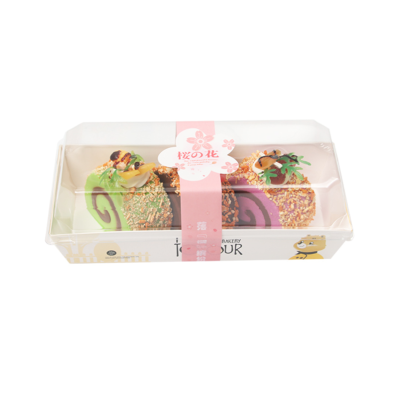 Mid-sized egg roll set with peanut pieces