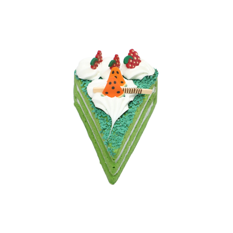 Triangular chocolate cake