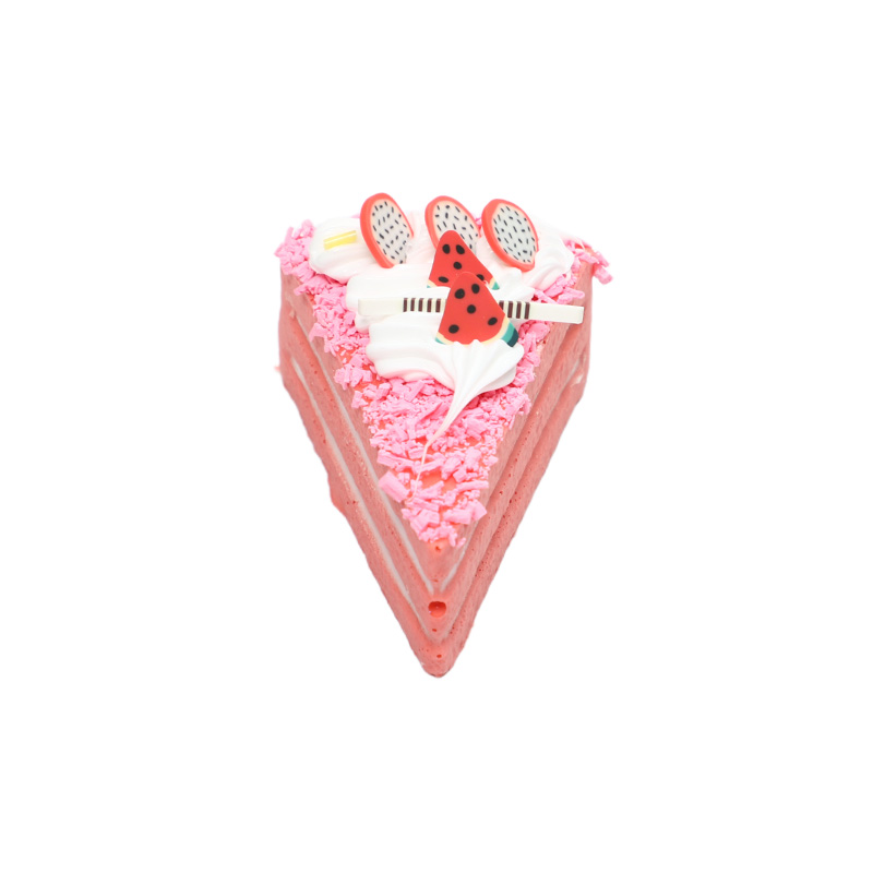 Triangular chocolate cake