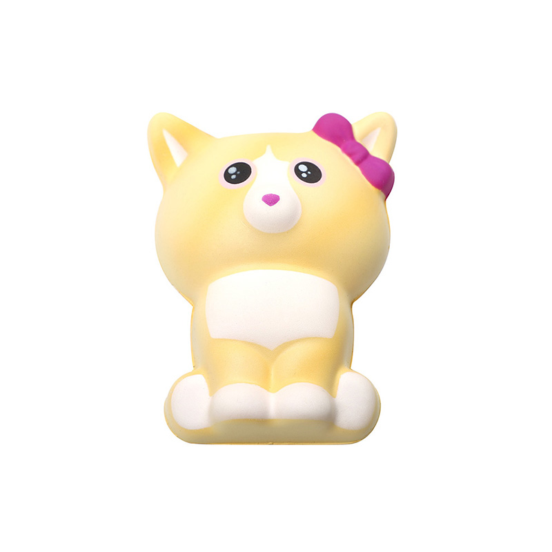 Yellow cat calligraphy piece