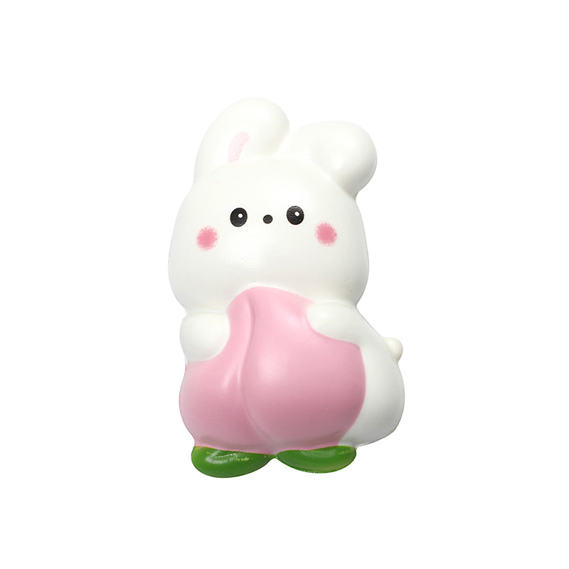 Rabbit-themed peach book stickers